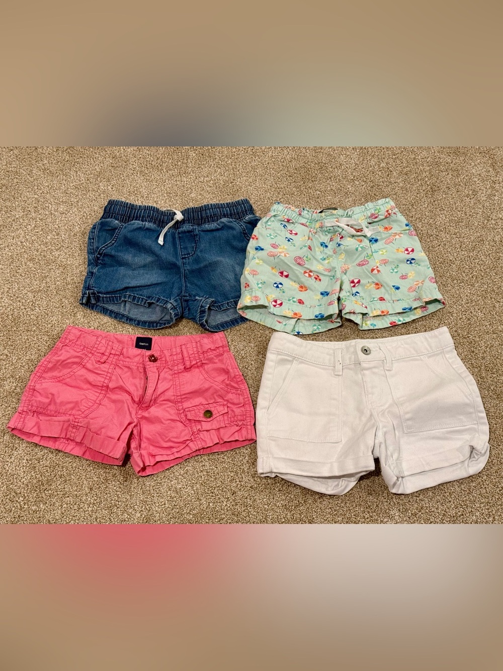 Girl’s Shorts, Bundle of 4 — size 7 & 8